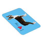 Ik hou van mijn Boston Terrier Magneet (Rechterzijde)