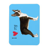 Ik hou van mijn Boston Terrier Magneet (Verticaal)