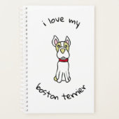 Ik hou van mijn Boston Terrier Planner (Voorkant)