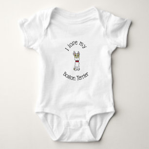 Ik hou van mijn Boston Terrier Romper