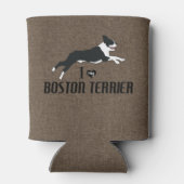 Ik hou van mijn Boston Terrier Rustic Blikjeskoeler (Achterkant)
