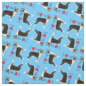 Ik hou van mijn Boston Terrier Stof (Swatch)