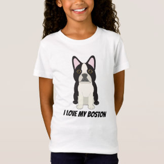 Ik hou van mijn Boston Terrier T-shirt