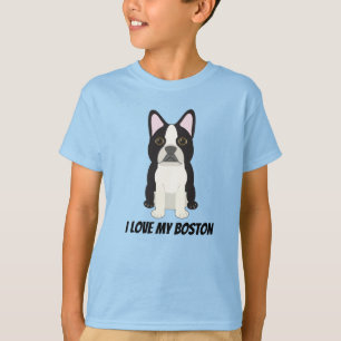 Ik hou van mijn Boston Terrier T-shirt