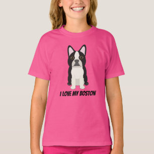 Ik hou van mijn Boston Terrier T-shirt