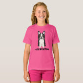 Ik hou van mijn Boston Terrier T-shirt (Voorkant volledig)