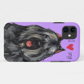 Ik hou van mijn Bouvier Case-Mate iPhone Case (Achterkant (horizontaal))