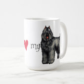 Ik hou van mijn Bouvier Koffiemok (Voorkant rechts)