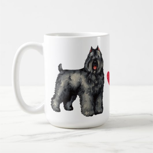 Ik hou van mijn Bouvier Koffiemok (Links)