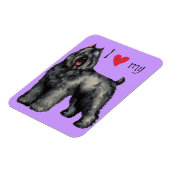 Ik hou van mijn Bouvier Magneet (Linkerzijde)