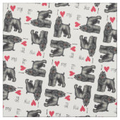 Ik hou van mijn Bouvier Stof (Swatch)