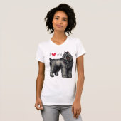 Ik hou van mijn Bouvier T-shirt (Voorkant volledig)