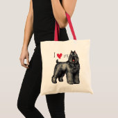 Ik hou van mijn Bouvier Tote Bag (Voorkant (product))