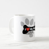 Ik hou van mijn boxer - Dog Bone Koffiemok (Voorkant links)