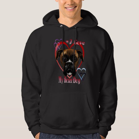 Ik hou van mijn boxer Dog Shirt (Voorkant)