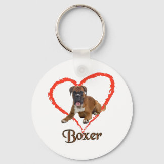 Ik hou van mijn Boxer Dog Sleutelhanger