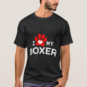 Ik hou van mijn Boxer Dog T-shirt