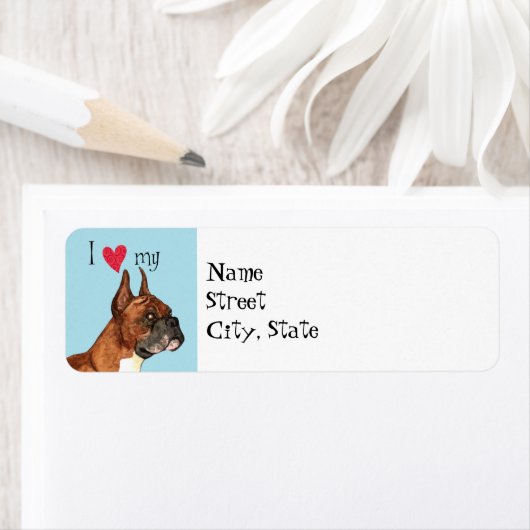 Ik hou van mijn Boxer Etiket (Insitu)