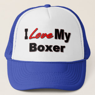 Ik hou van mijn Boxer Hondenliefhebber Merchandise Trucker Pet