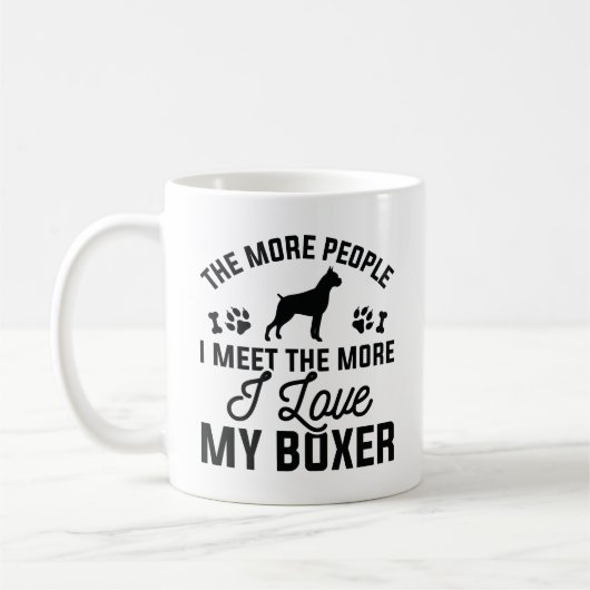 Ik hou van mijn Boxer Koffiemok (Links)
