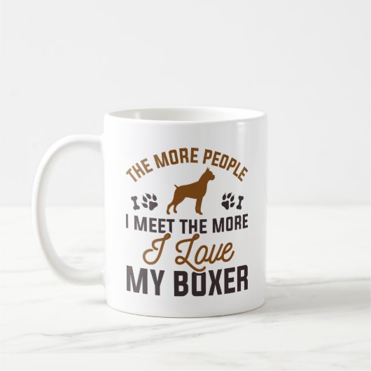 Ik hou van mijn Boxer Koffiemok (Links)
