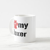 Ik hou van mijn Boxer Koffiemok (Voorkant links)