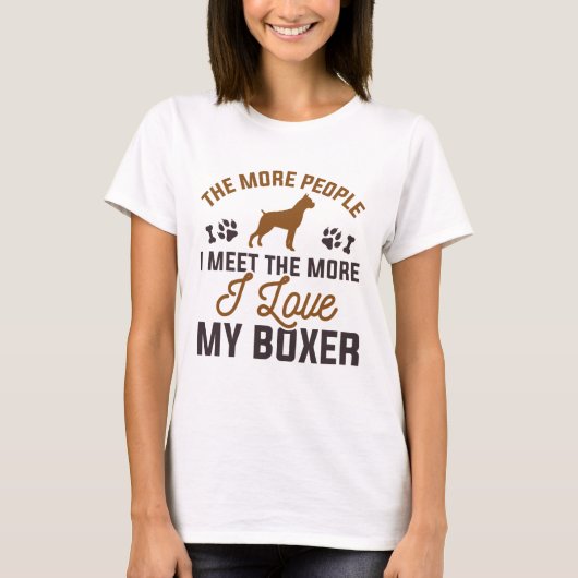 Ik hou van mijn Boxer T-shirt (Voorkant)