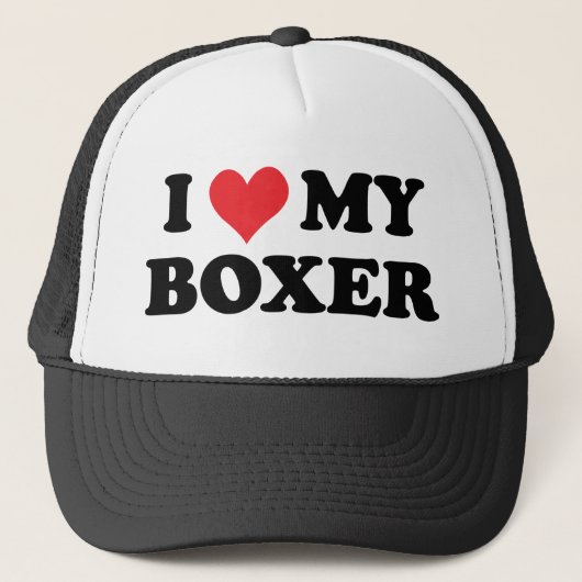 Ik hou van mijn Boxer Trucker Pet (Voorkant)