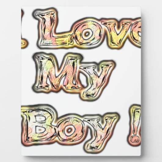 Ik hou van mijn Boy Design Cool  Collectie tekst Fotoplaat (Voorkant)