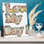 Ik hou van mijn Boy Design Cool  Collectie tekst Fotoplaat (Zijkant)