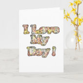 Ik hou van mijn Boy Design Cool Collectie tekst Kaart (Gele Bloem)