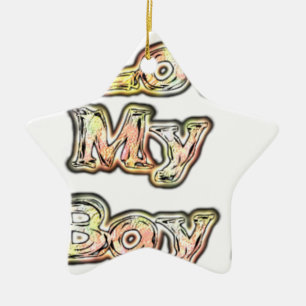 Ik hou van mijn Boy Design Cool Collectie tekst Keramisch Ornament