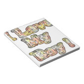 Ik hou van mijn Boy Design Cool  Collectie tekst Notitieblok (Schuin)