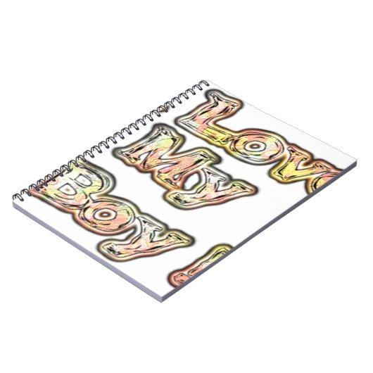 Ik hou van mijn Boy Design Cool  Collectie tekst Notitieboek (Linkerzijde)