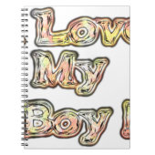 Ik hou van mijn Boy Design Cool  Collectie tekst Notitieboek (Voorkant)