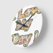 Ik hou van mijn Boy Design Cool  Collectie tekst Ronde Klok (Hoek)