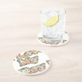 Ik hou van mijn Boy Design Cool  Collectie tekst Zandsteen Onderzetter (Zijkant)