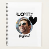 Ik hou van mijn BOYFRIEND Foto Gift Husband Fiance Planner (Voorkant)
