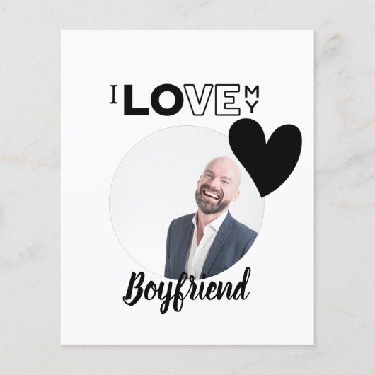 Ik hou van mijn BOYFRIEND Husband DAD Grandpa Brot Flyer (Voorkant)