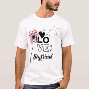 Ik hou van mijn BOYFRIEND - Moderne gepersonalisee T-shirt