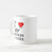 Ik hou van mijn Boykin-spaniel Koffiemok (Voorkant links)