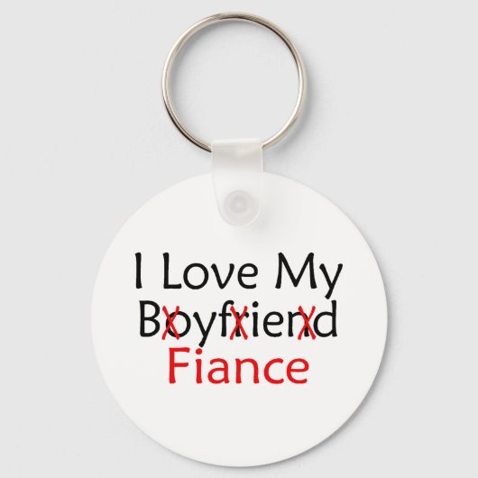 Ik hou van mijn boyvriend Fiance Sleutelhanger (Voorkant)