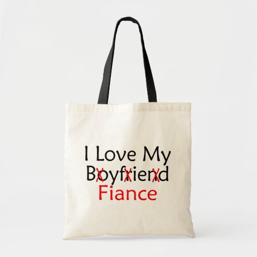 Ik hou van mijn boyvriend Fiance Tote Bag (Voorkant)