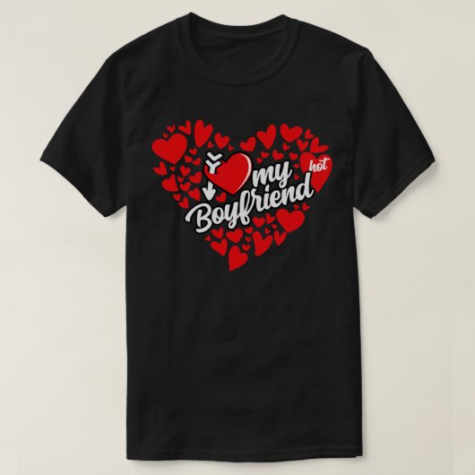 Ik hou van mijn Boyvriend T-shirt (Design voorkant)