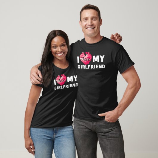 Ik hou van mijn Boyvriend Vriendin Couple T-shirt (Unisex)