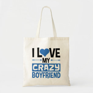 Ik hou van mijn boyvriendin Cute Valentijnsdag Tote Bag