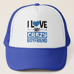 Ik hou van mijn boyvriendin Cute Valentijnsdag Trucker Pet
