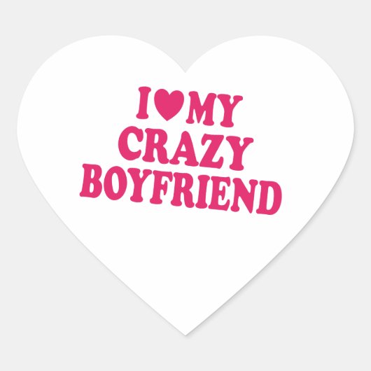 Ik hou van mijn boyvriendin hart sticker (Voorkant)