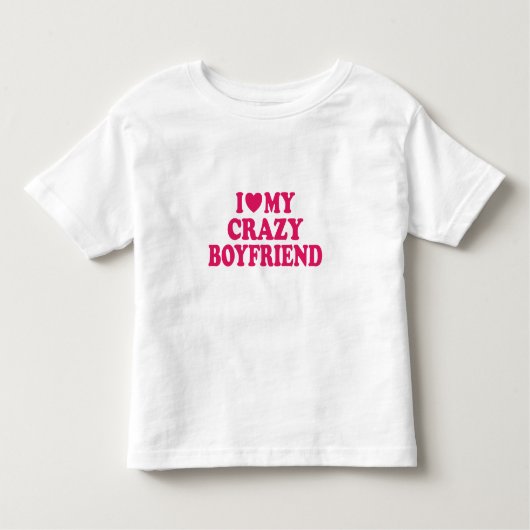 Ik hou van mijn boyvriendin kinder shirts (Voorkant)