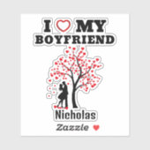Ik hou van mijn Boyvriendin Sticker (Vel)
